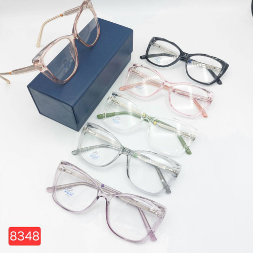 عینک طبی زنانه بلوکات کائوچو دسته سیم مدل ۸۳۴۸