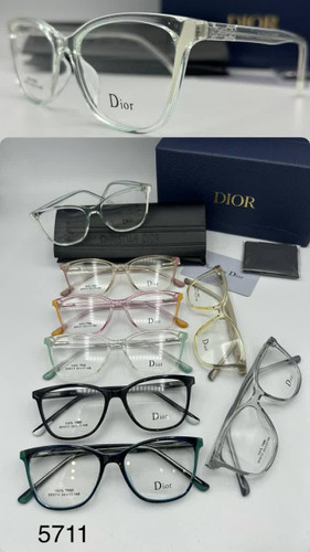 عینک طبی زنانه بلوکات کائوچو دسته سیم دیور Dior مدل 5711