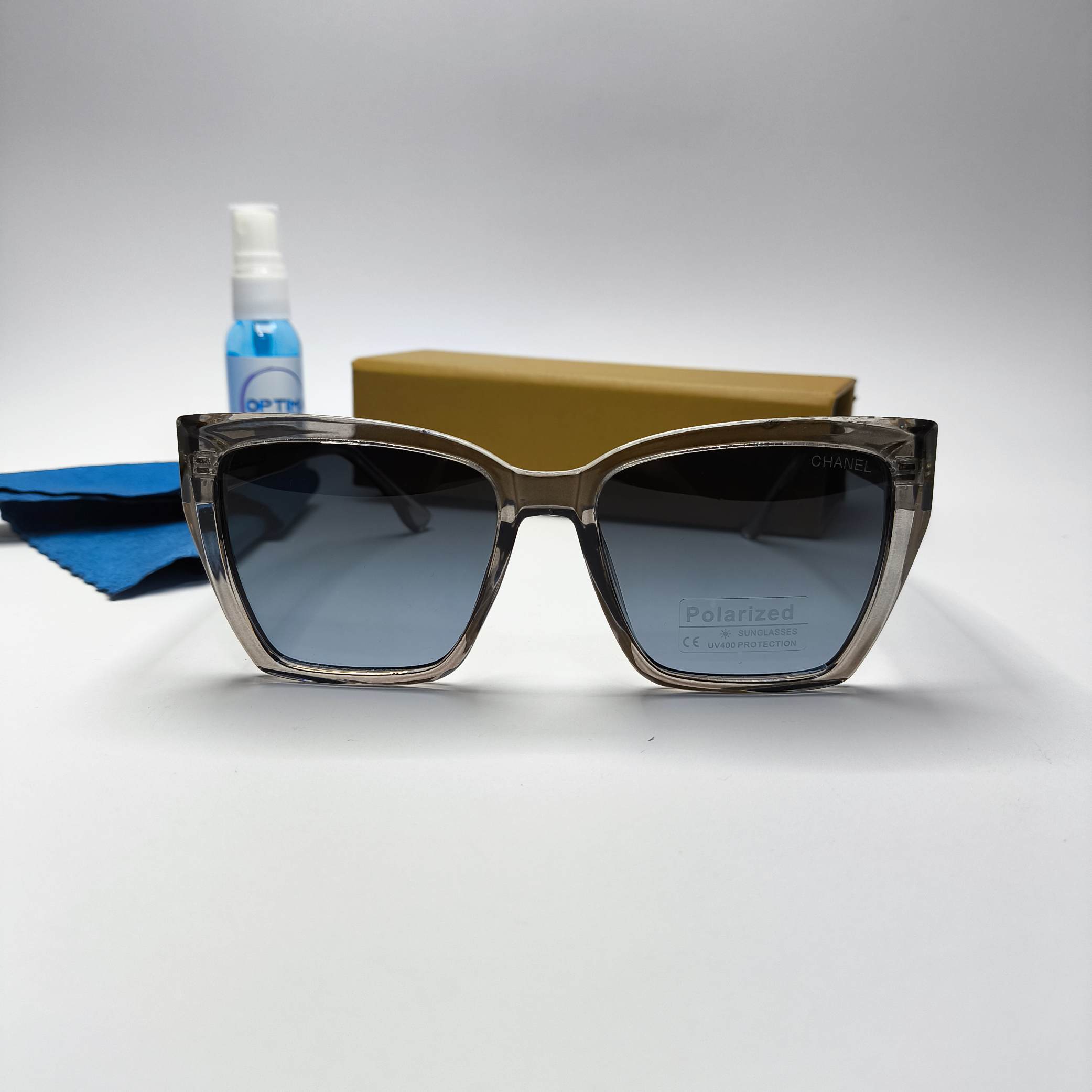 عینک آفتابی زنانه پلاریزه کائوچو دسته سیم chanel مدل 58204