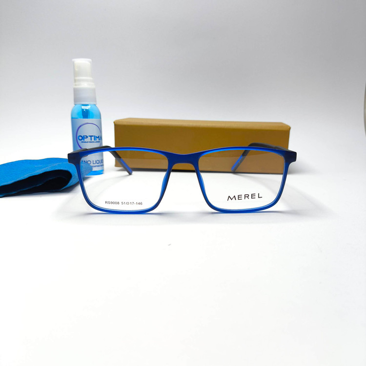عینک طبی مردانه کائوچو پایه فنر مرل Merel مدل 9008