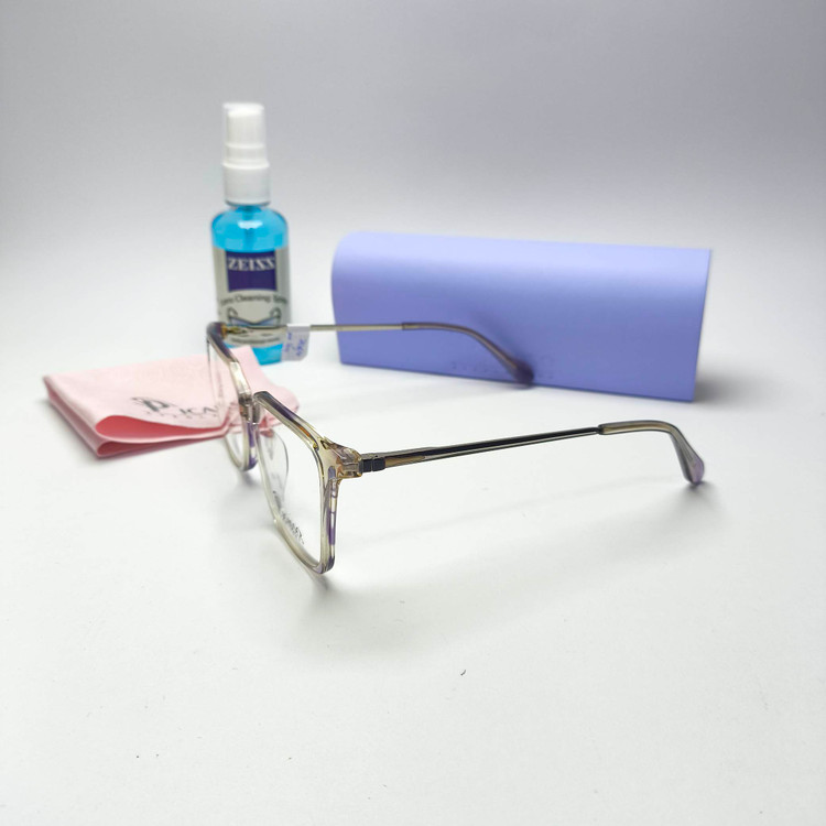 عینک طبی زنانه استات دسته فلزی پیکاسو Picasso به همراه جلد و دستمال مدل 7064