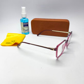 عینک طبی زنانه کائوچو tr90 دسته فلز Vittorio richi ویتوریو ریچی با پک جلد دستمال مدل 9507