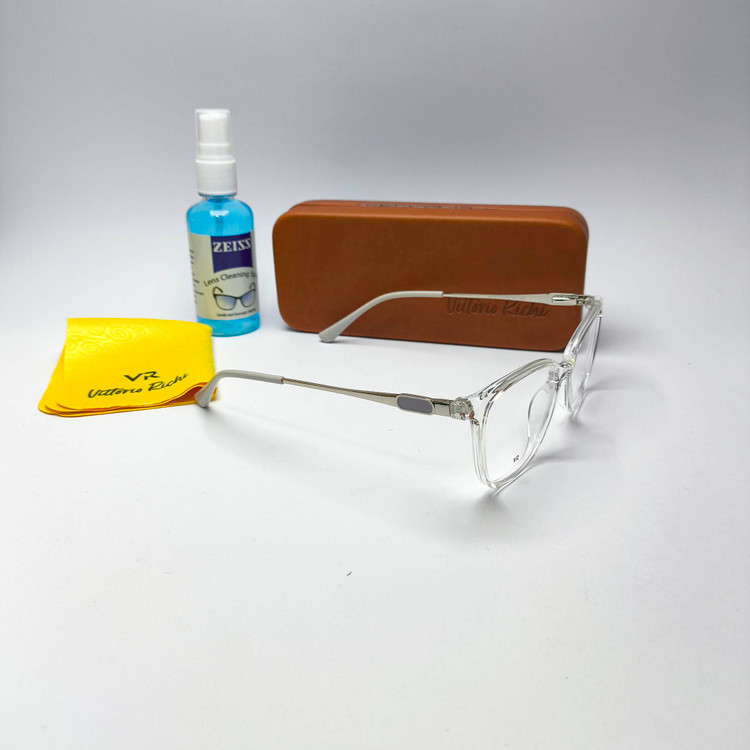عینک طبی زنانه کائوچو دسته فلز Vittorio richi ویتوریو ریچی با پک جلد دستمال مدل 9514