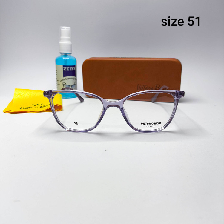 عینک طبی زنانه کائوچو دسته فلز Vittorio richi ویتوریو ریچی با پک جلد دستمال مدل 9526