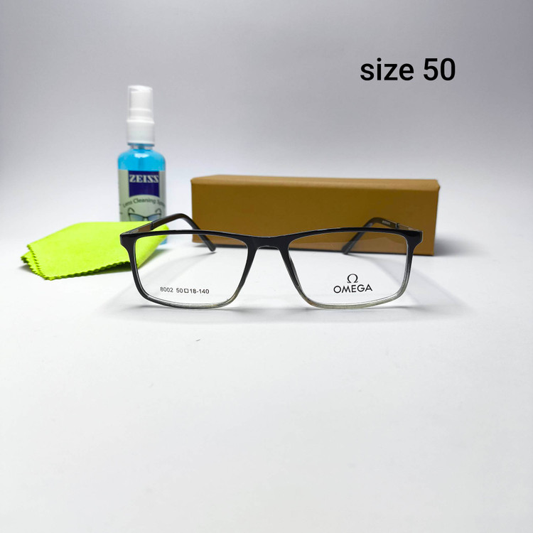 عینک طبی عیزنانه کائوچو ـ فلزی پایه فنر امگا Omega مدل 8002