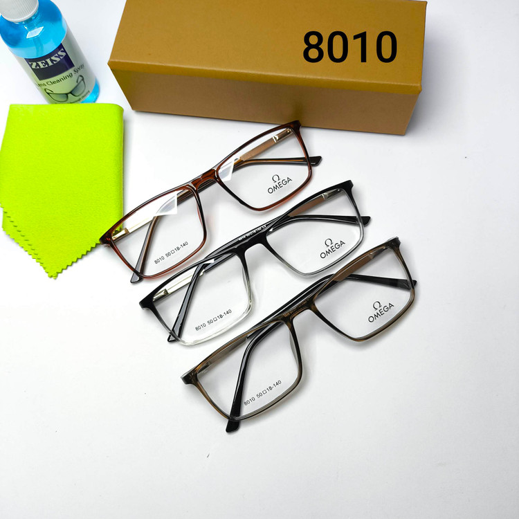 عینک طبی مردانه و زنانه کائوچو ـ فلزی پایه فنر امگا Omega مدل 8010
