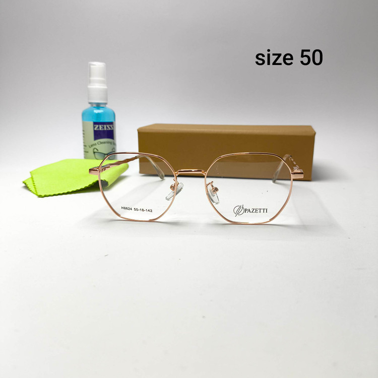 عینک طبی اسپرت فلزی هشت ضلعی پازتی Pazetti مدل 8624
