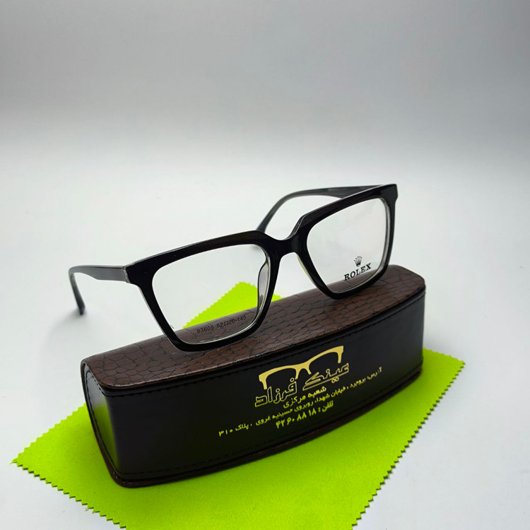 عینک طبی کائوچو دسته سیم رولکس Rolex مدل 93605