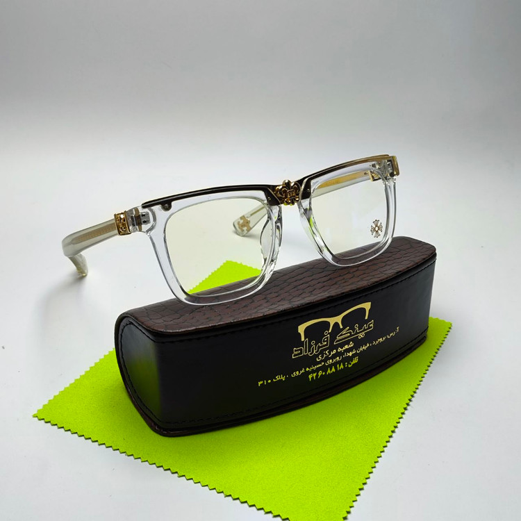 عینک طبی کروم هارتز Chrome hearts مدل 110 دسته سیم