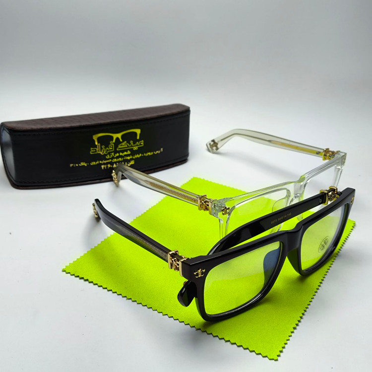 عینک طبی کروم هارتز Chrome hearts مدل 6073 دسته سیم