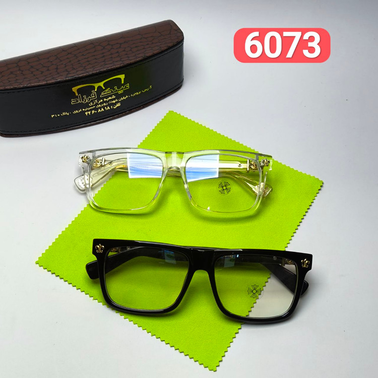 عینک طبی کروم هارتز Chrome hearts مدل 6073 دسته سیم