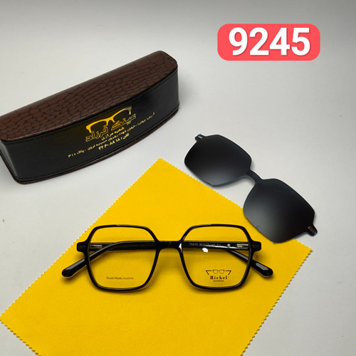 عینک طبی کاور دار ریچل Richel مدل 9245 اورجینال دسته سیم کائوچو اسیتیت به همراه پک هدیه