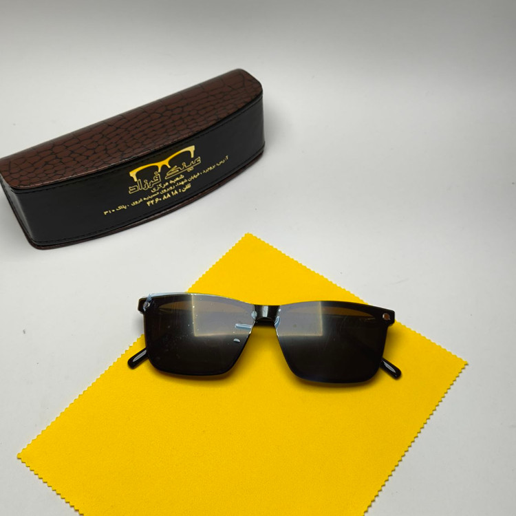 عینک طبی کاور دار ریچل Richel مدل 2333 اورجینال دسته سیم کائوچو پلاریزه اسیتیت به همراه پک هدیه