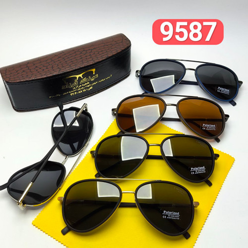 عینک آفتابی مردانه لوسیانو Luciano مدل 9587 پلاریزه کائوچو + پک هدیه لوازم جانبی کپی