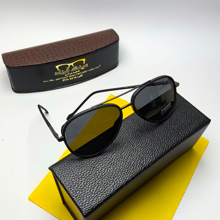 عینک آفتابی مردانه لوسیانو Luciano مدل 9587 پلاریزه کائوچو + پک هدیه لوازم جانبی کپی