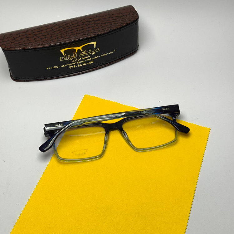 عینک طبی ریچل Richel مدل 22090 اورجینال دسته سیم کائوچو اسیتیت به همراه پک هدیه