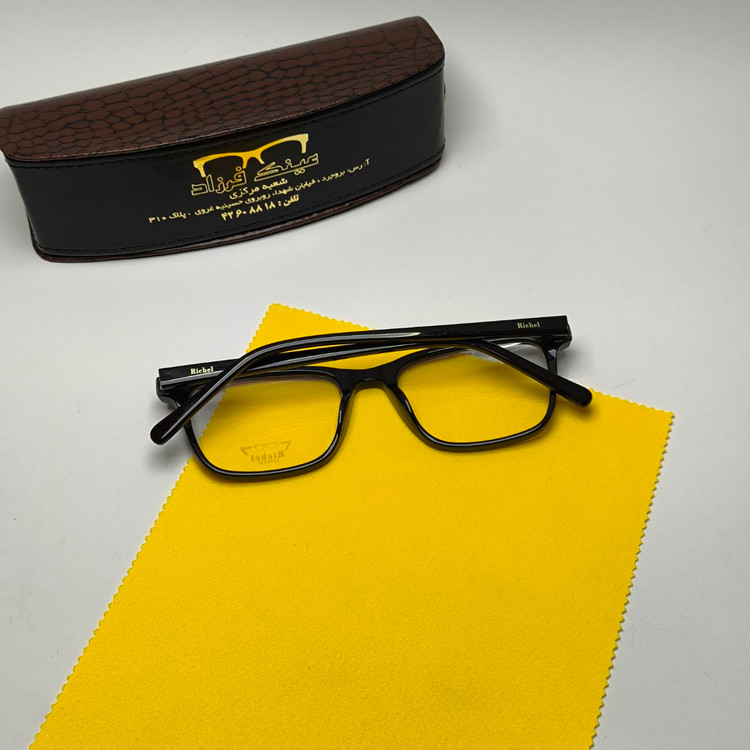 عینک طبی ریچل Richel مدل 92399 اورجینال دسته سیم کائوچو اسیتیت به همراه پک هدیه