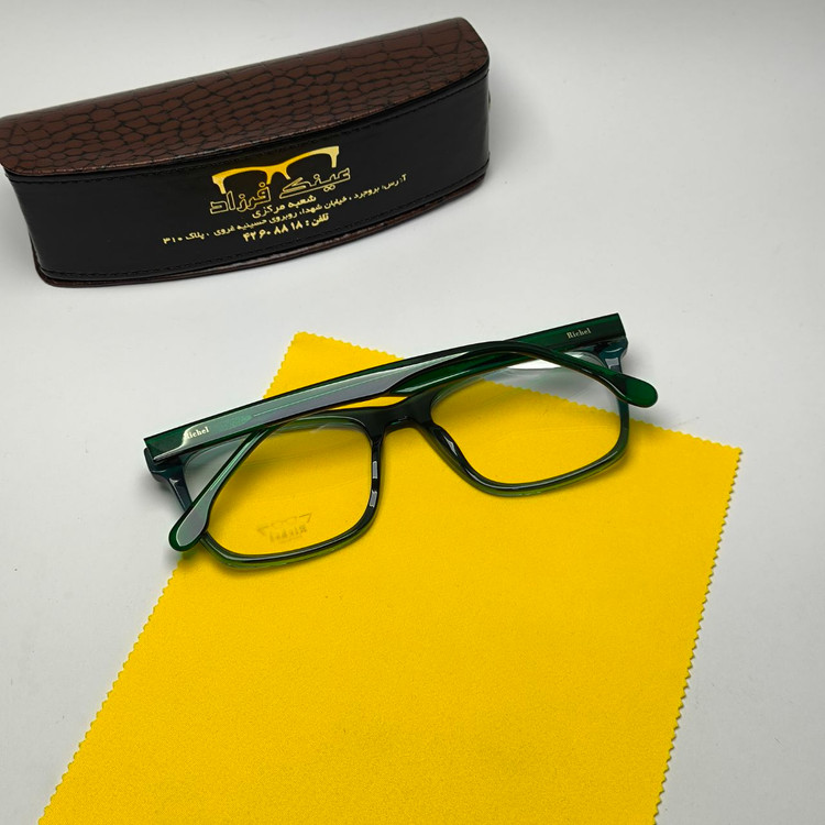 عینک طبی ریچل Richel مدل 2208901 اورجینال دسته سیم کائوچو اسیتیت به همراه پک هدیه