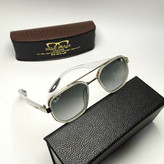 عینک آفتابی مردانه ریبن فراری Ray ban Ferrari مدل 259401 پلاریزه فلزی + پک هدیه لوازم جانبی