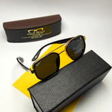 عینک آفتابی مردانه ریبن فراری Ray ban Ferrari مدل 259401 پلاریزه فلزی + پک هدیه لوازم جانبی