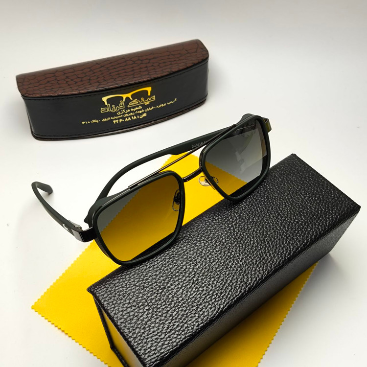 عینک آفتابی مردانه لوسیانو Luciano مدل 259101 پلاریزه فلزی + پک هدیه لوازم جانبی
