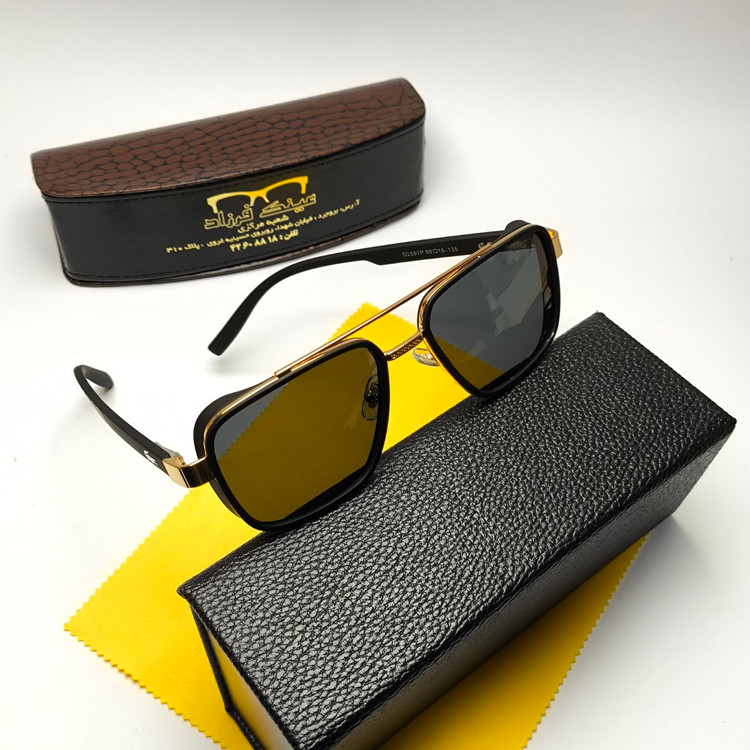 عینک آفتابی مردانه لوسیانو Luciano مدل 259101 پلاریزه فلزی + پک هدیه لوازم جانبی
