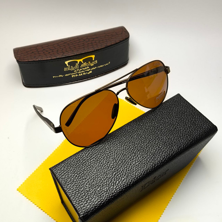 عینک آفتابی مردانه پرادا Prada مدل 2435801 پلاریزه آلمینیوم + پک هدیه لوازم جانبی