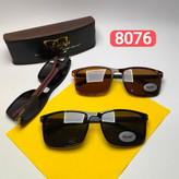 عینک آفتابی مردانه پرسل Persol مدل 807604 پلاریزه کائوچو پایه فلزی + پک هدیه لوازم جانبی