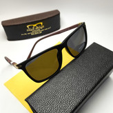 عینک آفتابی مردانه پرسل Persol مدل 2410904 پلاریزه کائوچو پایه فلزی + پک هدیه لوازم جانبی