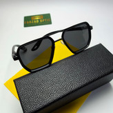 عینک آفتابی ریبن فراری Ray ban Ferrari مدل 900704 پلاریزه فلزی مردانه + پک هدیه لوازم جانبی
