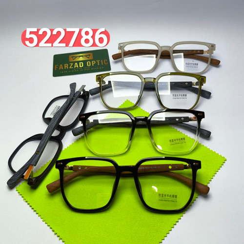 عینک طبی بلوکات مدل 52278604 کائوچو دسته طرح چوب