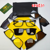 عینک طبی پنج کاوره ریبن Ray ban مدل 12145 کائوچو TR90 سبک پلاریزه به همراه کیس