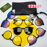 عینک طبی پنج کاوره ریبن Ray ban مدل 12186 کائوچو TR90 سبک پلاریزه به همراه کیس