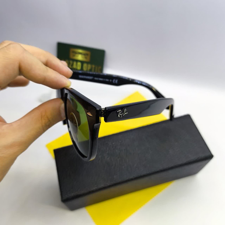 عینک آفتابی ریبن Ray ban مدل ویفری سایز 54 عدسی شیشه دیاموند
