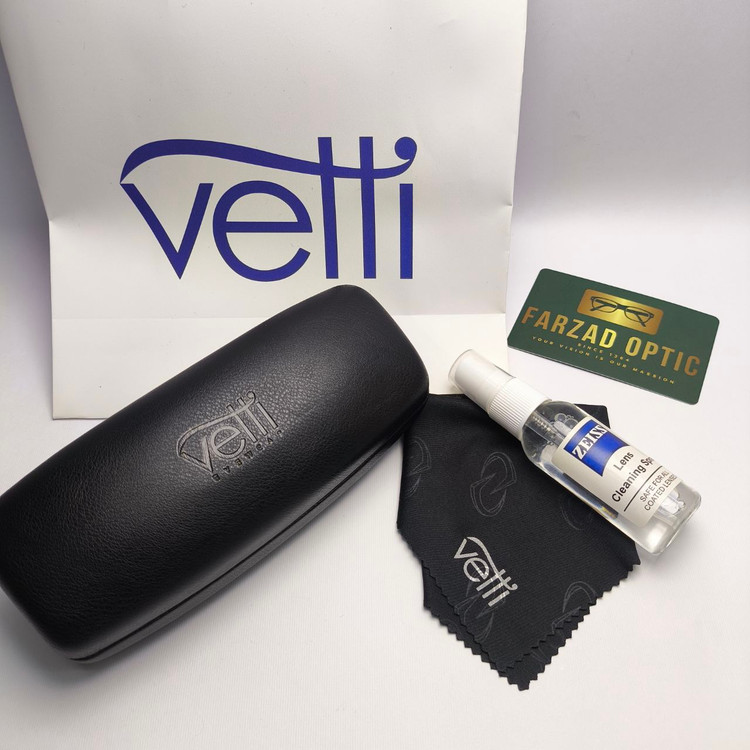 عینک آفتابی وتی Vetti مدل 3091 اورجینال | پلاریزه UV400 فریم کائوچو استات همراه با پک اصلی و ضمانت اصالت