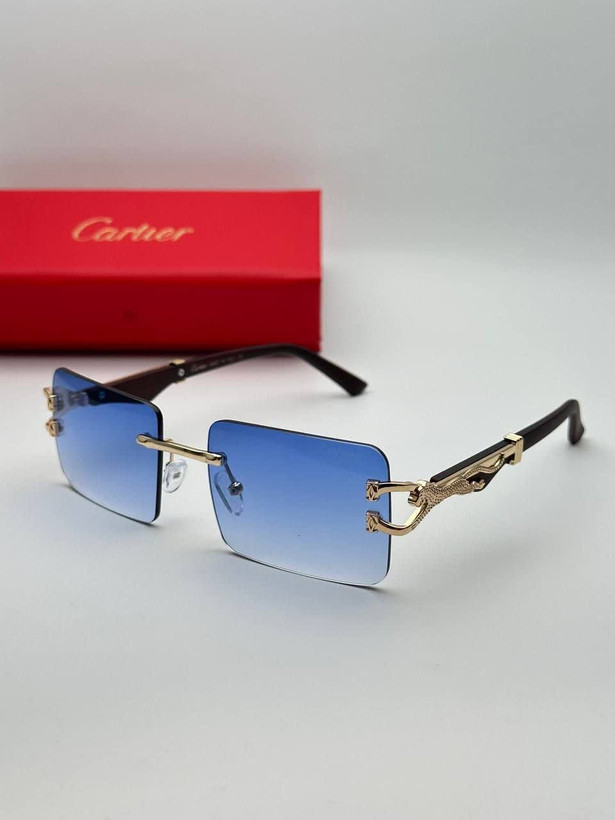 عینک آفتابی کارتیر Cartier مدل 2288 فلزی بدونه فریم فانتزی فشن