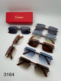 عینک آفتابی کارتیر Cartier مدل 2264 فلزی بدونه فریم فانتزی فشن