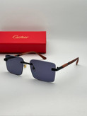 عینک آفتابی کارتیر Cartier مدل 2264 فلزی بدونه فریم فانتزی فشن