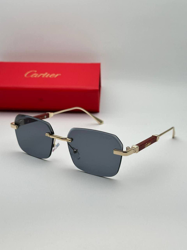 عینک آفتابی کارتیر Cartier مدل 2286 فلزی بدونه فریم فانتزی فشن