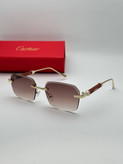 عینک آفتابی کارتیر Cartier مدل 2286 فلزی بدونه فریم فانتزی فشن