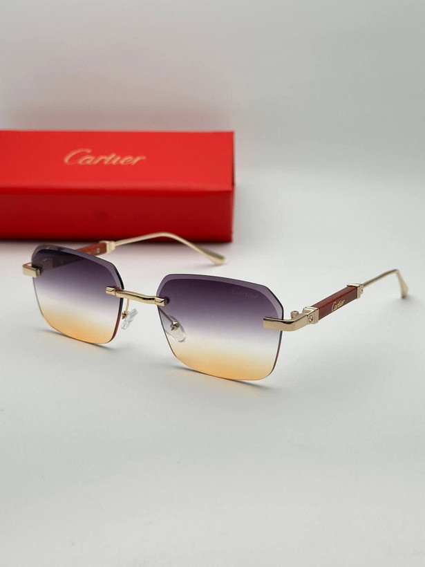 عینک آفتابی کارتیر Cartier مدل 2286 فلزی بدونه فریم فانتزی فشن