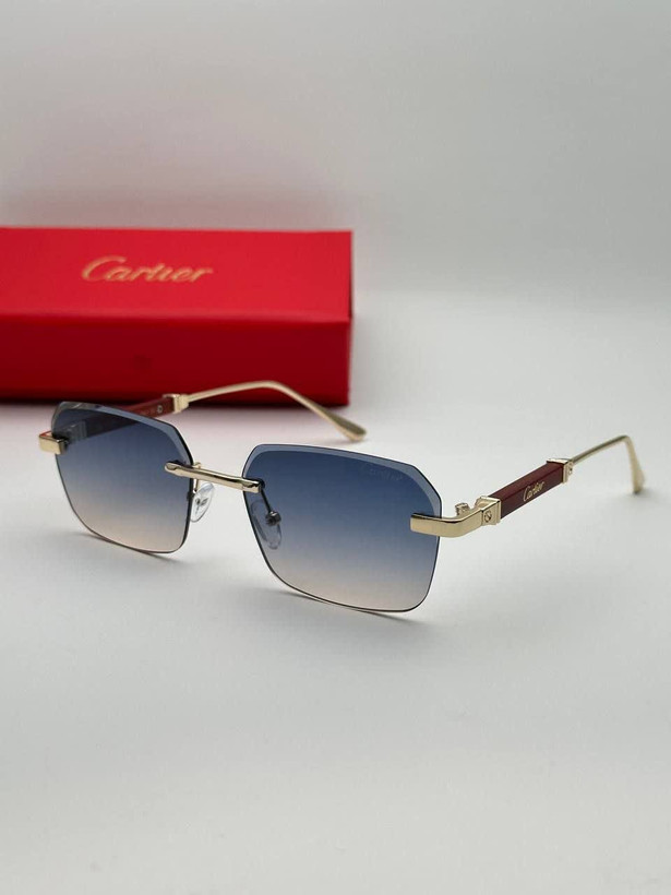عینک آفتابی کارتیر Cartier مدل 2286 فلزی بدونه فریم فانتزی فشن