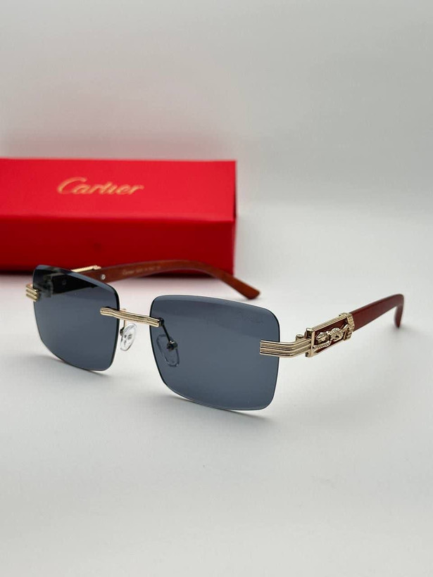 عینک آفتابی کارتیر Cartier مدل 2266 فلزی بدونه فریم فانتزی فشن