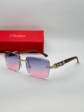 عینک آفتابی کارتیر Cartier مدل 2266 فلزی بدونه فریم فانتزی فشن