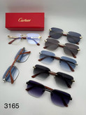 عینک آفتابی کارتیر Cartier مدل 2264 فلزی بدونه فریم فانتزی فشن