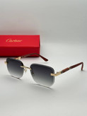 عینک آفتابی کارتیر Cartier مدل 2264 فلزی بدونه فریم فانتزی فشن