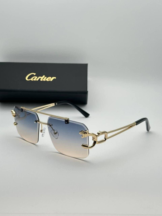 عینک آفتابی کارتیر Cartier مدل 22۶۸ فلزی بدونه فریم فانتزی فشن