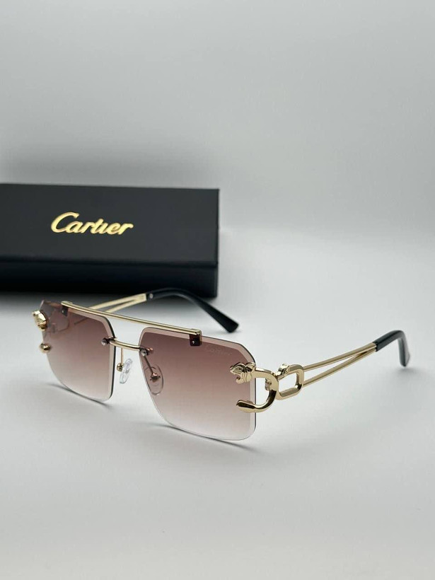 عینک آفتابی کارتیر Cartier مدل 22۶۸ فلزی بدونه فریم فانتزی فشن