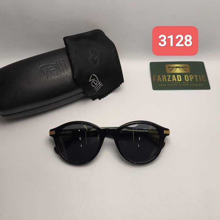 عینک آفتابی وتی Vetti مدل 3128 اورجینال پلاریزه UV400 فریم کائوچو استات همراه با پک اصلی و ضمانت اصالت