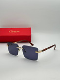 عینک آفتابی کارتیر Cartier مدل 2264 فلزی uv400 بدونه فریم فانتزی فشن
